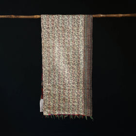 Bengal Kantha Handwork Patchwork Reversible Silk Stole 10