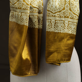 Mashru Silk Printed Ajrakh Stole 66