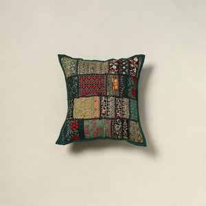 Khambadiya Patchwork Hand Embroidered Cushion Cover 09