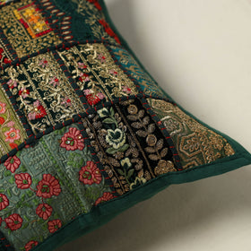 Khambadiya Patchwork Hand Embroidered Cushion Cover 09