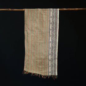 Bengal Kantha Handwork Patchwork Reversible Silk Stole 07