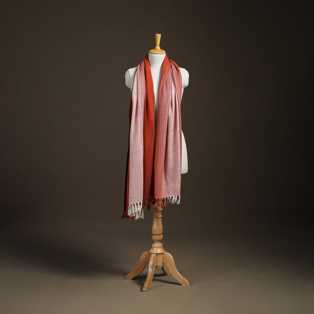 Kumaun Pure Handwoven Merino Wool Shawl for Men 01