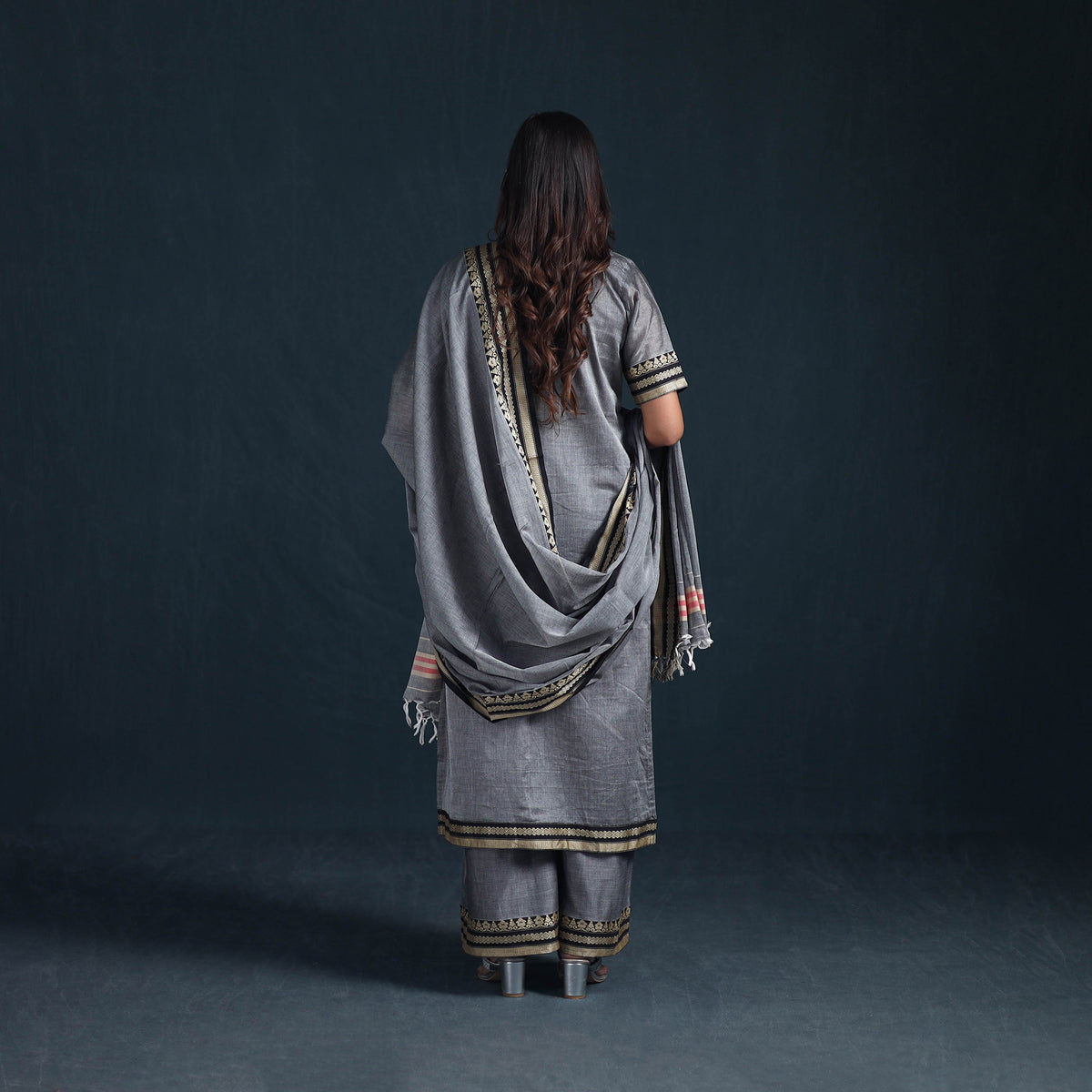 Dharwad Cotton Suit Set with Dupatta for Women 02