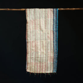 Bengal Kantha Handwork Patchwork Reversible Silk Stole 05