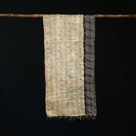 Bengal Kantha Handwork Patchwork Reversible Silk Stole 04