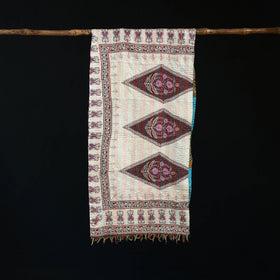Bengal Kantha Handwork Patchwork Reversible Silk Stole 03