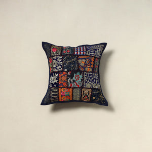 Khambadiya Patchwork Hand Embroidered Cushion Cover 10