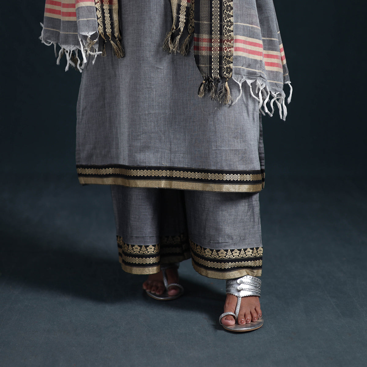 Dharwad Cotton Suit Set with Dupatta for Women 02
