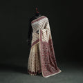 Bengal Kantha Hand Embroidery Silk Cotton Chapa Work Saree 74