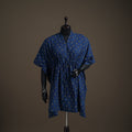Akola Hand Block Print Natural Dyed Cotton Kaftan (Medium) 158