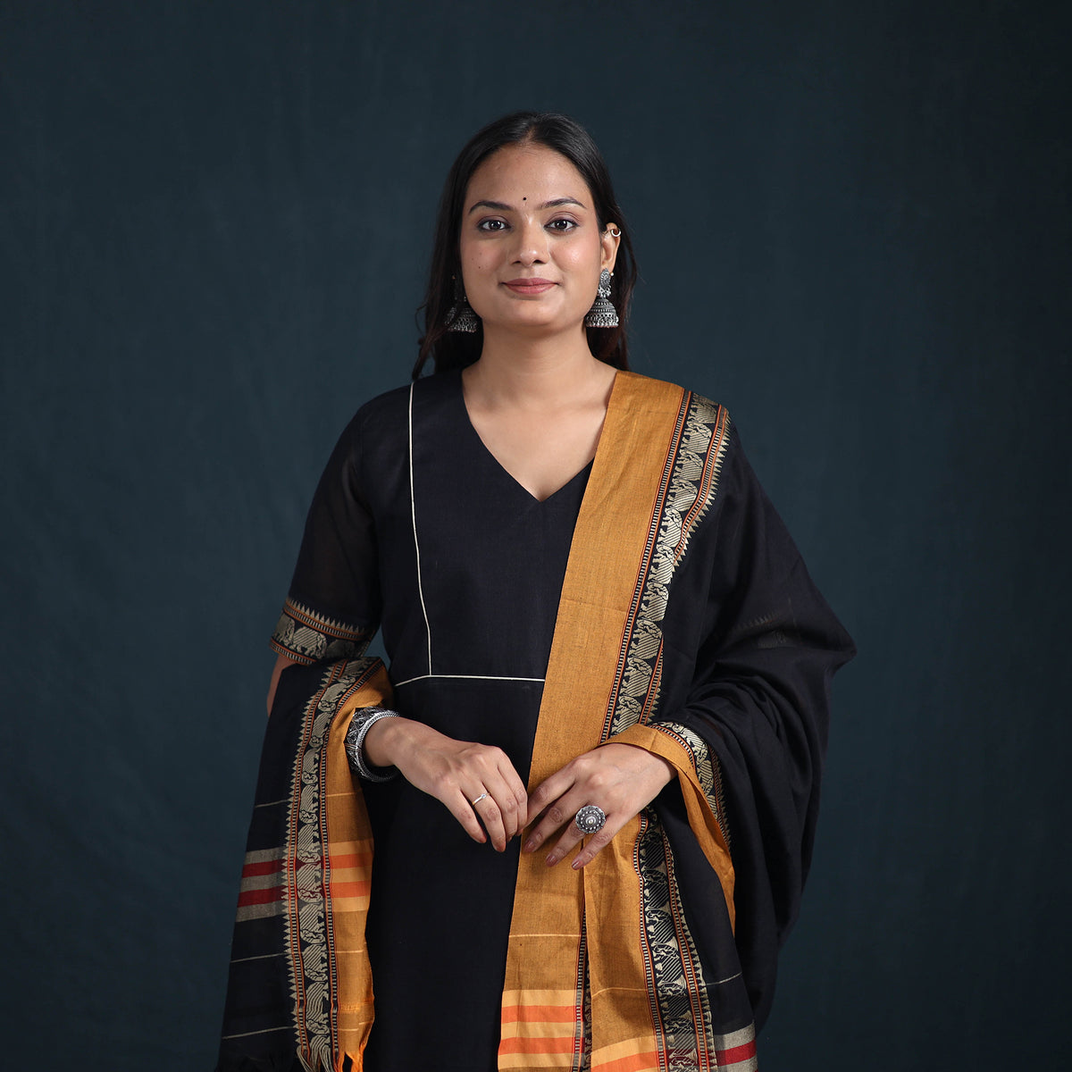 Dharwad Cotton Suit Set with Dupatta for Women 01