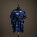 Akola Hand Block Print Natural Dyed Cotton Kaftan (Medium) 159