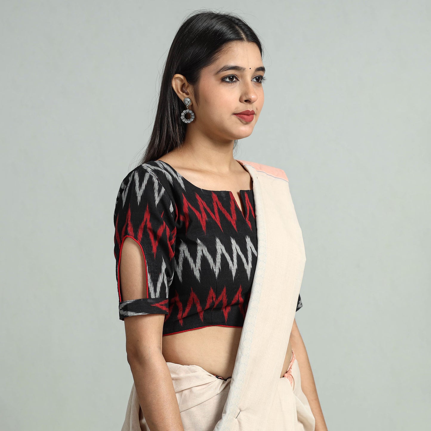 Pochampally Ikat Stitched Blouse