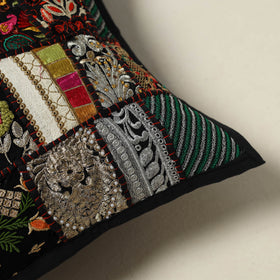 Khambadiya Patchwork Hand Embroidered Cushion Cover 14
