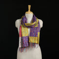 Bengal Kantha Handwork Patchwork Reversible Silk Stole 130