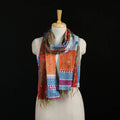 Bengal Kantha Handwork Patchwork Reversible Silk Stole 131
