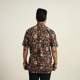  Multicolor Cotton Men Kalamkari Print Shirt
