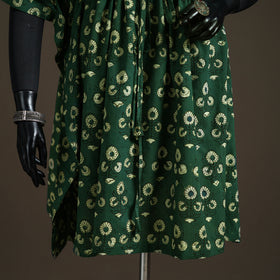 Akola Hand Block Print Natural Dyed Cotton Kaftan (Medium) 160