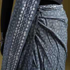 Batik Hand Block Print Pure Mul Cotton Ready To Wear Saree 44