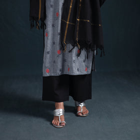 Jacquard Cotton Suit Set with Dupatta for Women 27