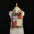 Bengal Kantha Handwork Patchwork Reversible Silk Stole 135