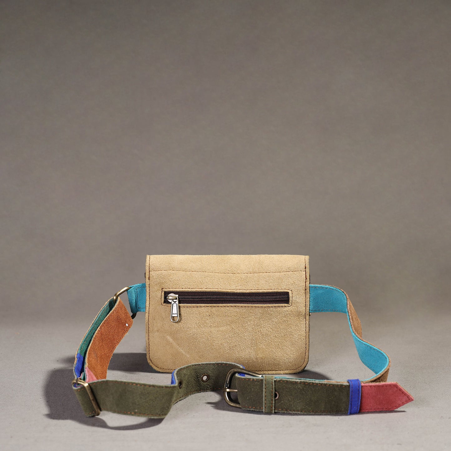Handcrafted Suede Leather Fanny Pack / Waist Belt Bag