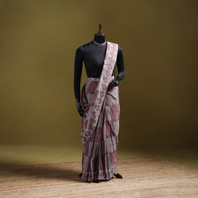 Batik Hand Block Print Pure Mul Cotton Ready To Wear Saree 45