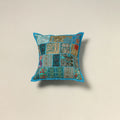 Khambadiya Patchwork Hand Embroidered Cushion Cover 16