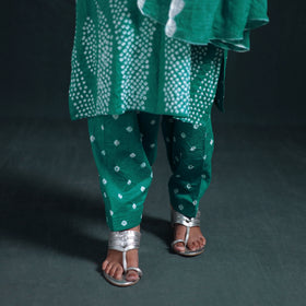 Bandhani Tie-Dye Cotton Suit Set with Dupatta for Women 13
