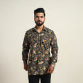 Buy Green Cotton Men Kalamkari Print Shirt