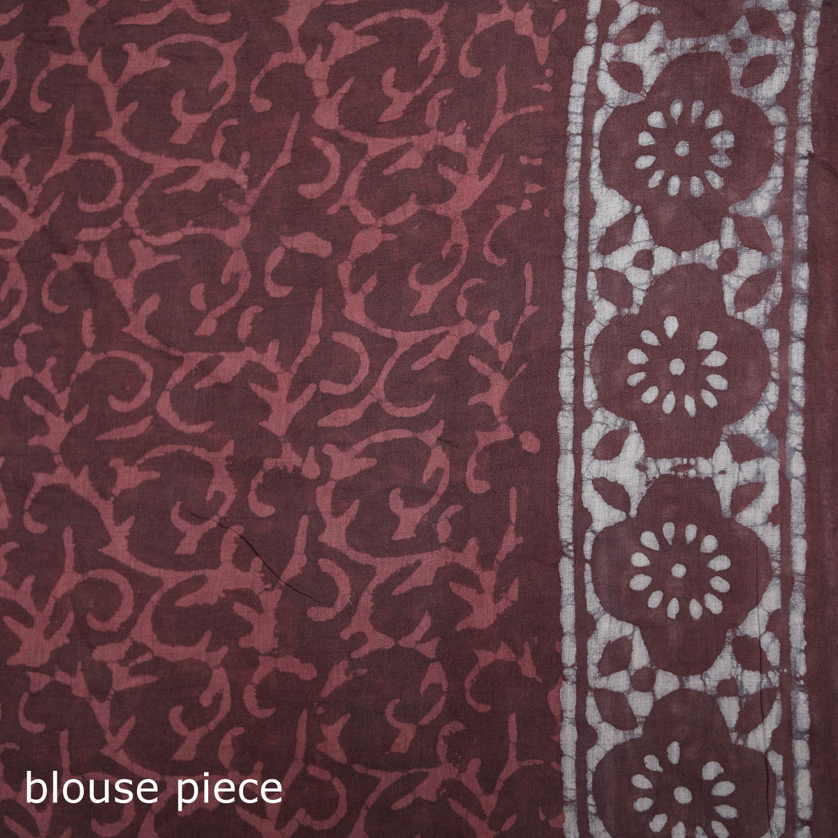 Batik Hand Block Print Pure Mul Cotton Ready To Wear Saree 45