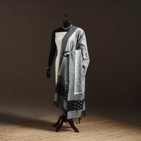 Handloom Cotton Pochampally Ikat Dupatta 17