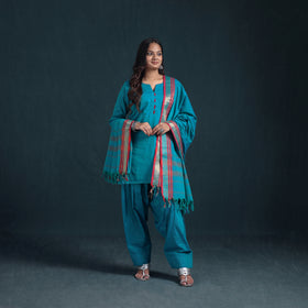 Dharwad Cotton Suit Set with Dupatta for Women 09