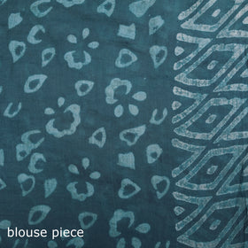 Batik Hand Block Print Pure Mul Cotton Ready To Wear Saree 46