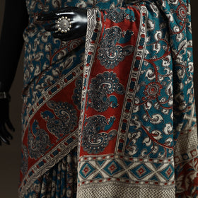 Printed Cotton Kalamkari Saree 01