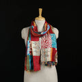 Bengal Kantha Handwork Patchwork Reversible Silk Stole 146