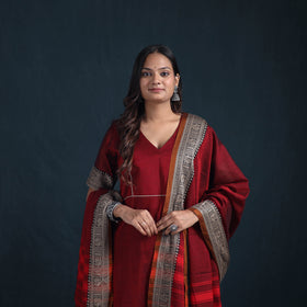 Dharwad Cotton Suit Set with Dupatta for Women 11