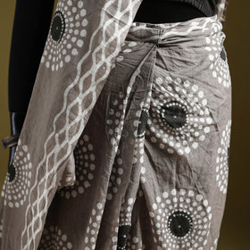Batik Hand Block Print Pure Mul Cotton Ready To Wear Saree 47