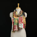 Bengal Kantha Handwork Patchwork Reversible Silk Stole 152
