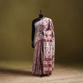 Batik Hand Block Print Pure Mul Cotton Ready To Wear Saree 48