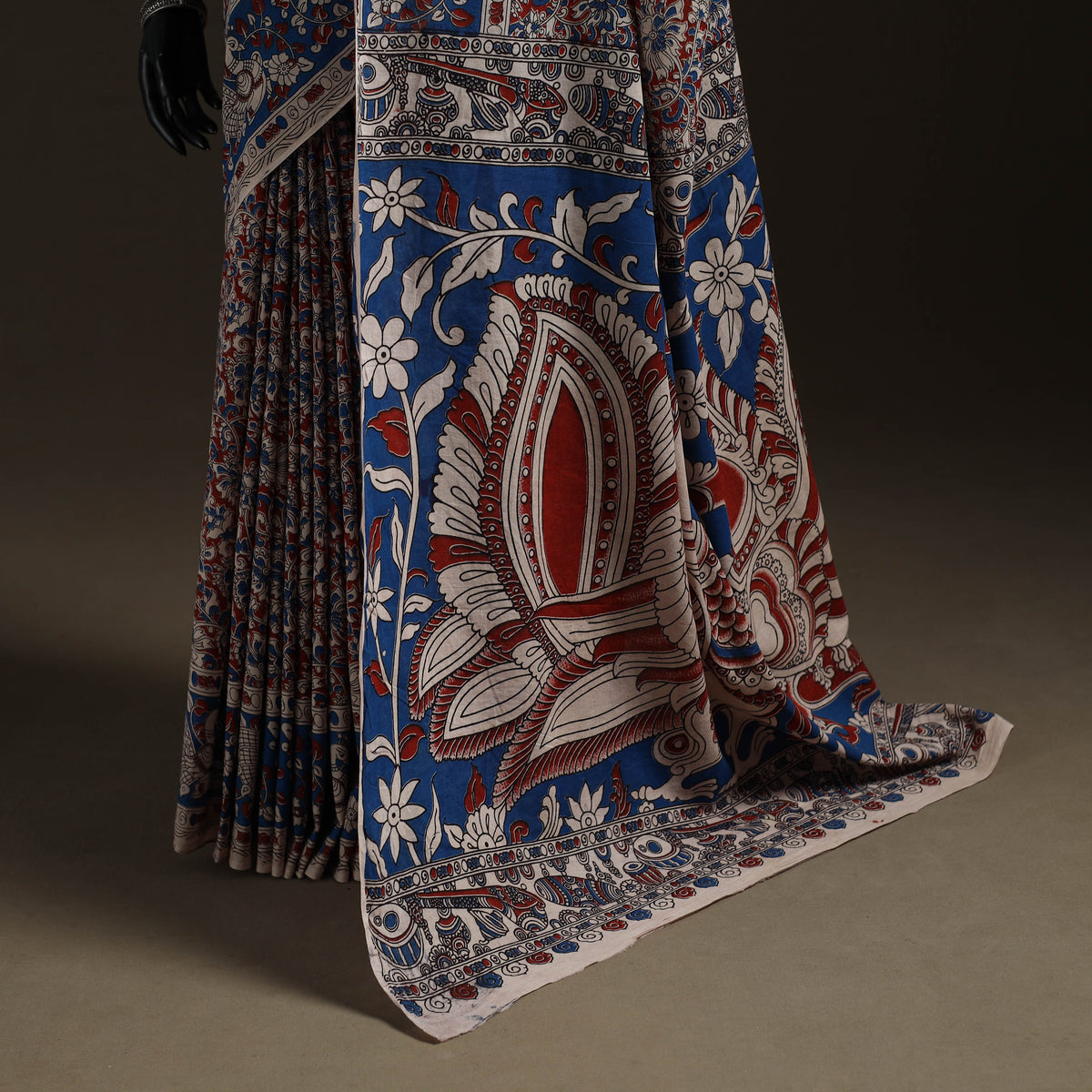 Printed Cotton Kalamkari Saree 02
