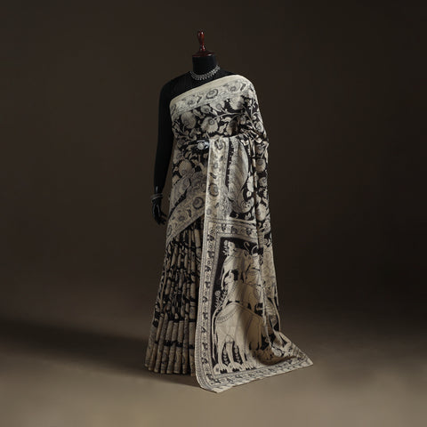 Printed Cotton Kalamkari Saree 03