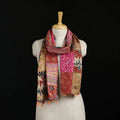 Bengal Kantha Handwork Patchwork Reversible Silk Stole 155