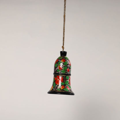 Bell - Kashmir Handpainted Wooden Christmas Ornament (3 Inches)
