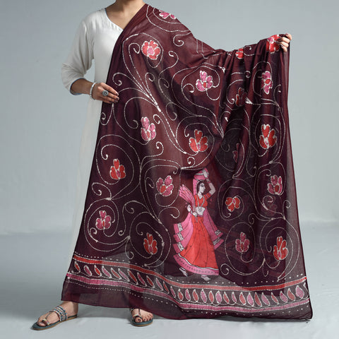 batik cotton dupatta