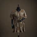Akola Hand Block Print Natural Dyed Cotton Kaftan (Medium) 169