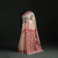Bengal Kantha Hand Embroidery Silk Cotton Chapa Work Saree 83