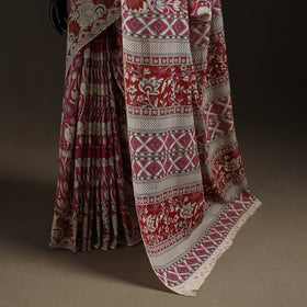 Printed Cotton Kalamkari Saree 04