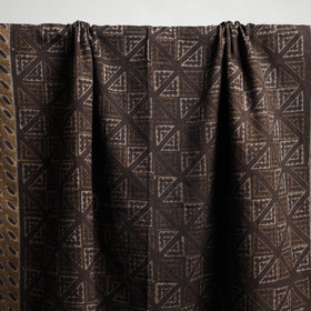 Brown Akola Block Print Pure Handloom Cotton Towel 