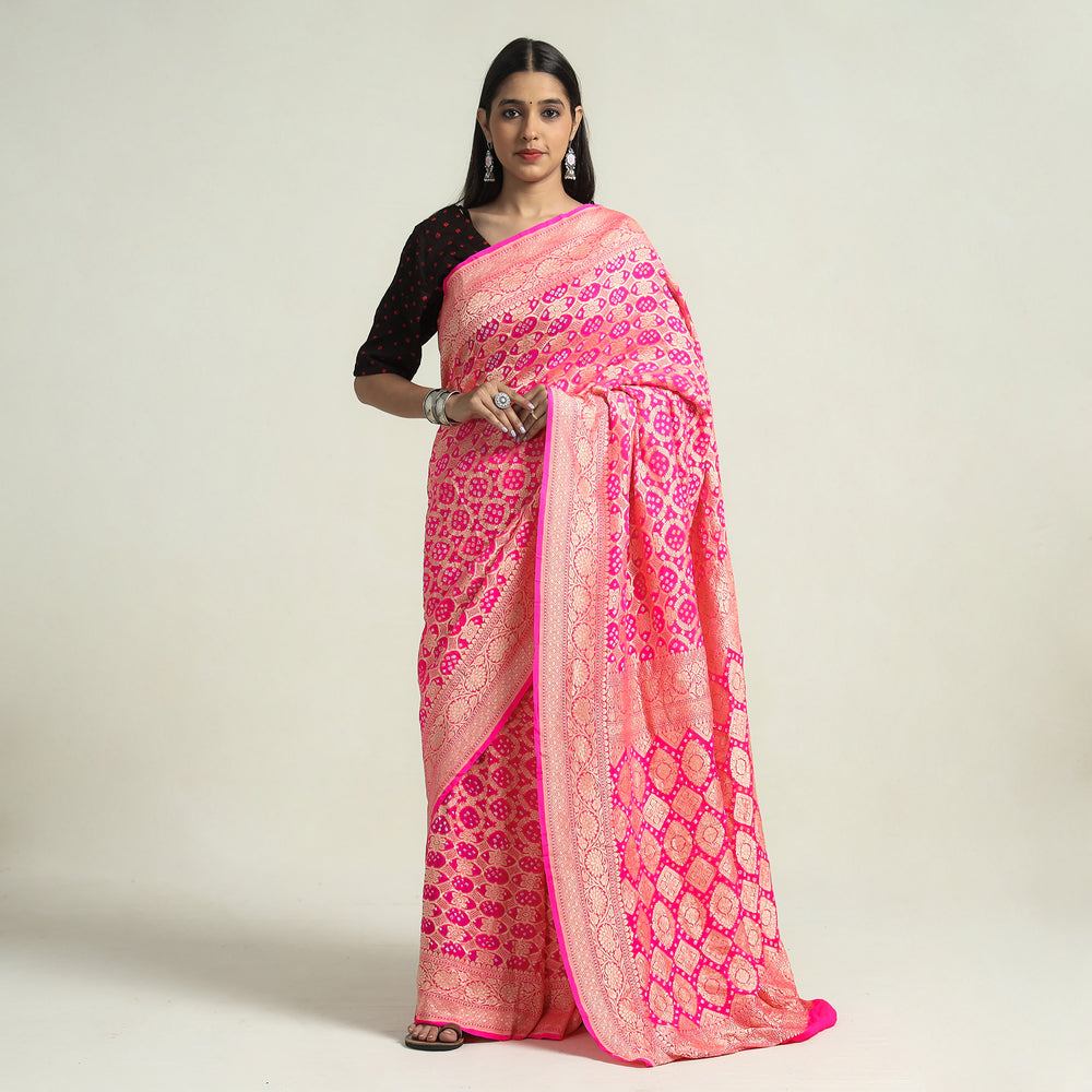 bandhani saree